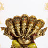 Buy Panchmukhi Ganesha Idol in Antique Gold Finish