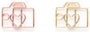 Shop Paper Binder Clips - Camera - Rose Gold And Gold - Set Of 7