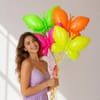 Gift Party Vibrant Neon & UV Butterfly DIY Balloons - 4 pcs
