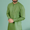 Gift Pastel Aqua Jacquard Kurta Set for Men