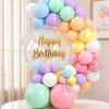 Gift Pastel Birthday Balloon Arrangement