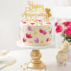 Gift Pastel Bloom Anniversary Cake - 450 gm