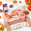 Pastel Peach Tempting Sweets Hamper Online