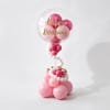 Pastel Pink Happy Birthday Balloon Arrangement