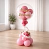 Pastel Pink Happy Birthday Balloon Bouquet