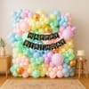 Pastel Wonderland Birthday Balloon Decor Online