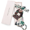 Payal Singhal Face Mask With Pouch And Hairband Set - White Abutilon And Brown Abutilon Print Online