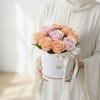 Peach Blush Harmony Rose Valentine's Day Arrangement