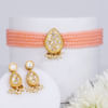 Peach Choker Set with Earrings Online