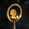 Gift Peacock Design Brass Diya