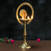 Buy Peacock Design Brass Diya