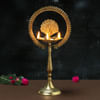 Peacock Design Brass Diya Online
