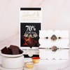 Peacock Feather Rakhi Hamper with Lindt Excellence Chocolate