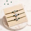 Shop Peacock Silver-Plated Designer Rakhi Set of 3