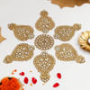 Shop Peacock Urli With DIY Rangoli Set And T-Lights