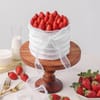 Pearl-Kissed Strawberry Cake (1 Kg)