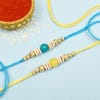 Gift Pearl Rakhi Duo With Milk Cake