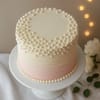 Gift Pearl-Touched Beige Layered Cake (500 Gm)