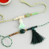 Pearls And Beads Tassel Rakhi (Set of 2) Online