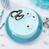 Buy Pearly Blue Cream Cake  (Half Kg)