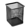 Gift Pen Stand - Metal - Square - Black - Single Piece