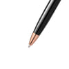 Shop Pennline Hercules Ballpoint Pen Gloss Black With Rose Gold Trims