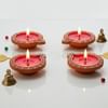 Perfect Glow Diwali Diyas - Set Of 4 Online