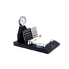 Buy Perpetual Silver Calendar And Clock With Memo Pad