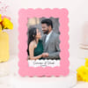 Gift Personalised Couple Scallop Photo Frame