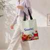 Personalised Eden Floral Tote Bag