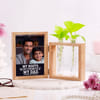 Personalised Photo Frame with Money Plant for Father's Day