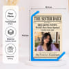 Gift Personalised Sister Newspaper Acrylic Photo Frame