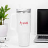 Shop Personalized 11:11 Dream Reality Matte White Tumbler