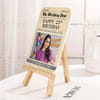 Gift Personalized 25th Birthday Photo Frame | Same Day Delivery | Newspaper Style Keepsake Plaque with Wo