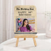 Personalized 30th Birthday Photo Frame | Same Day Delivery | Newspaper Style Keepsake Plaque with Wo