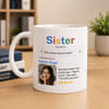 Personalized 5 Star Review Best Sister Coffee Mug For Rakhi