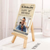 Gift Personalized 50th Birthday Photo Frame | Same Day Delivery | Newspaper Style Keepsake Plaque with Wo