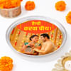Gift Personalized Alluring Karwa Chauth Pooja Thali Set