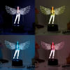 Buy Personalized Angel Wings LED Lamp With Black Base For Women