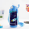 Gift Personalized Astronaut School Bag And Water Bottle Combo- Blue