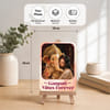Gift Personalized Bappa's Blessing Photo Frame with Wooden Stand