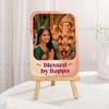 Buy Personalized Bappa's Blessing Photo Frame with Wooden Stand