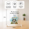 Gift Personalized Beautiful Beginnings Acrylic Desk Stand