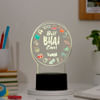 Buy Personalized Best Bhai Ever Black Base LED Lamp