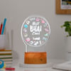 Buy Personalized Best Bhai Ever Brown Base LED Lamp