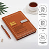 Gift Personalized Best Boss Leather Diary with Pen
