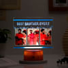 Personalized Best Brother Ever Brown Base LED Lamp Online