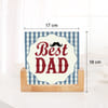 Gift Personalized Best Dad Double - Sided Photo Frame