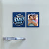 Personalized Best Dad Ever Fridge Magnet - Set of 2