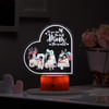 Personalized Best Mom In The World LED Lamp - Wooden Finish Base